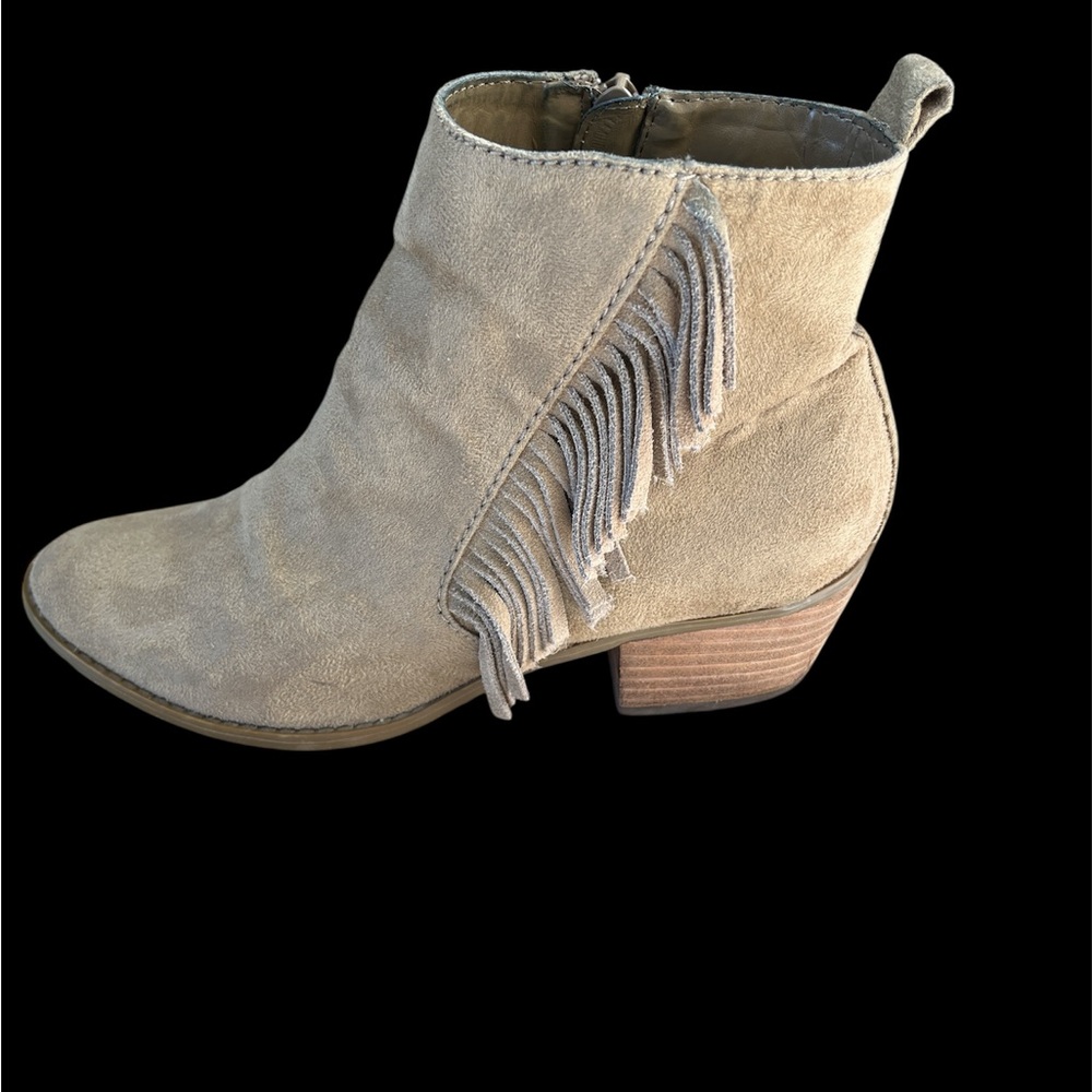 American Eagle Outfitters Fringe Ankle Boots - Beige